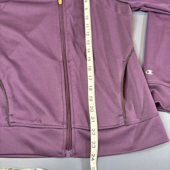 Champion Women's Double Dry Full-Zip Jacket - Purple Size M - Picture 6 of 7